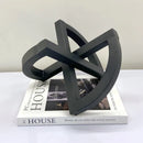 GobekUsa Geometric Hollowed-out Black Ornament Abstract Home Decoration Handicrafts