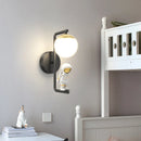 GobekUsa Kids Astronaut Wall Lamp: Modern Space Theme Bedroom Light Fixture
