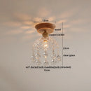 GobekUsa Amber Glass LED Ceiling Lights Modern Decoration for Home Porch Restaurant