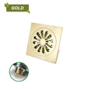 GobekUsa Brass Square Shower Floor Drain for Kitchen and Bathroom, Insect-proof and Odor-proof