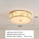 GobekUsa Crystal LED Ceiling Lamp for Luxury Living Room and Bedroom Lighting