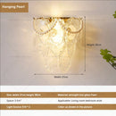 GobekUsa Luxe Crystal Glass Wall Lamp for Aisle, Living Room, Bedroom & Corridor Lighting