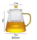 GobekUsa Heat-Resistant Glass Teapot with Pu Erh Infuser for Tea Brewing