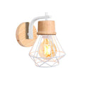 GobekUsa Iron White Cage Wall Lamp for Modern Indoor Lighting