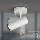 GobekUsa LED Spotlight: Adjustable Dimmable GU10 Downlight for Bedroom, Living Room, Corridor