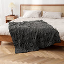 GobekUsa Knitted Triangular Pattern Thin Blanket for Cozy Versatile Living Room Cover
