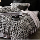GobekUsa Flowers Plant Print Bedding Set: Luxe Lyocell Cotton Soft Silky Cool Duvet Cover Set