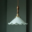 GobekUsa Glass LED Pendant Flower Lampshade for Bedroom & Living Room Decor