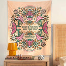 GobekUsa Boho Moon Flower Magic Tapestry Wall Hanging for Home Decor