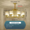 GobekUsa Crystal Chandelier: Elegant Chinese Style Lighting for Living Room, Bedroom, and Study