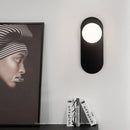 GobekUsa Glass Ball LED Wall Sconce with G9 Bulb for Bedroom Living Room