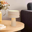 GobekUsa Cream Wind Mushroom Table Lamp LED E27 Retro Atmosphere Decor for Bedroom, Cafe