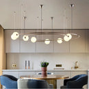 GobekUsa LED Round Chandelier Pendant Light for Ceiling Living Room Bedroom Decor