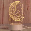 GobekUsa 3D Acrylic Night Lamp | Boys Girls Gift Decor Bedroom Table Light