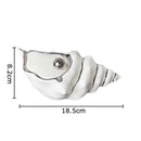 GobekUsa Conch Ashtray: Silver Plated, Windproof Ceramic, Smoking Accessories, Home & Office ******************************************************************************/