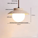 GobekUsa LED Pendant Light: Yellow Stone Wabi Sabi Nordic Modern Hanging Lamp