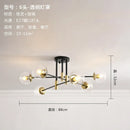 GobekUsa Glass Ball LED Chandelier Ceiling Light for Living Room and Kitchen