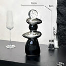 GobekUsa Decorative Crystal Ball Statue Figurines for Home Decor - Geometric Stone Pile