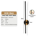 GobekUsa Dimmable LED Wall Sconce Black Wall Lighting for Bedroom Living Room