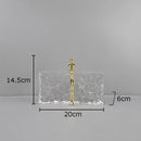 GobekUsa Golden Thinker Ice Crystal Sculpture: Abstract Figure on Crystal Base