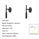 GobekUsa Adjustable Indoor LED Wall Lamp Spotlight Fixture, Aluminum, Rotatable 350°