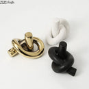 GobekUsa Ceramic Knot Sculpture Abstract Desk Decor Artwork Room Aesthetic Statues