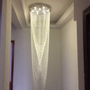 GobekUsa Crystal Ceiling Light for Stairs Restaurant Living Room Home Lighting
