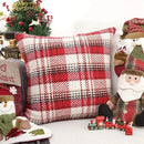 GobekUsa Buffalo Plaid Cotton Linen Sofa Cushion Cover Pillowcase