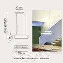GobekUsa Glass Cylinder Chandelier: Sleek Indoor Lighting for Living Room & Dining Room