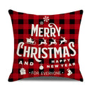 GobekUsa Christmas Elk Letter Pillowcase 45x45cm for Living Room