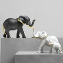 GobekUsa Elephant Resin Figurine: Interior Lucky Ornament for Home Decor