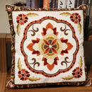 GobekUsa Ethnic Flower Elephant Pillowcase, Hand-Embroidered Boho Cushion Cover