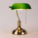 GobekUsa Glass Lampshade Bank Desk Table Lamps White Green LED Light E27