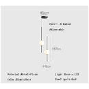 GobekUsa Gold Pendant Light, Modern 1-Light Ceiling Fixture for Bedroom and Living Room
