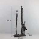 GobekUsa Abstract Cast Iron Figure Sculpture Modern Home Decor Statue Craft