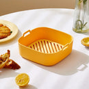 GobekUsa Air Fryer Oven Baking Tray Chicken Basket Mat Silicone Pot Grill Pan