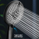 GobekUsa 3-in-1 Pressure Boost Shower Head with Hose Base - Large Water Yield