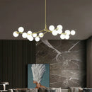 GobekUsa Glass Ball LED Chandelier Molecular Pendant Lighting for Living Dining Bedroom