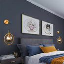 GobekUsa Glass Ball LED Wall Lamp: Nordic Modern Bathroom Mirror Sconce, Retro Decor Lighting
