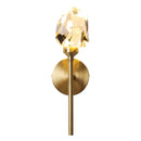 GobekUsa Crystal Gold LED Wall Sconce for Bedroom Living Room Hotel Hallway