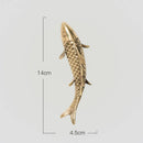 GobekUsa Gold Coral Carp Lotus Leaf Fish Wall Decor Ornaments