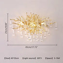 GobekUsa Crystal LED Chandelier: Elegant Modern Luxury Ceiling Lighting for Living Room Decor