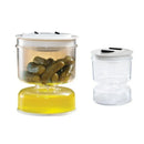GobekUsa Hourglass Pickle & Olive Dispenser Jar for Kitchen Juice Separator