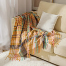 GobekUsa Ethnic Wave Woven Tassel Blanket: Multi-functional for Bed, Sofa, Table, Office Nap