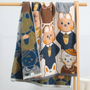 GobekUsa Kids' Cute Cats Cotton Gauze Bath Towel