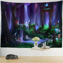 GobekUsa Dinosaur Age Tapestry Wall Hanging Abstract Art Animal Psychedelic Mystery Tapiz