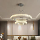 GobekUsa Crystal Chandelier Chrome Light LED Ceiling Lights for Modern Luxury Décor