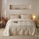 GobekUsa Cotton Quilted Bedspread Set with Pillowcase - Versatile & Summer-Ready