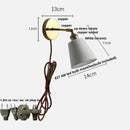 GobekUsa Ceramic LED Wall Lights with Pull Chain Switch for Bathroom Mirror
