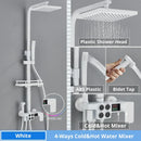 GobekUsa Digital Display Thermostatic Shower Faucet Set with Rain Shower Head
